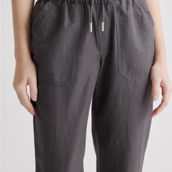 Quince Cotton Linen blend straight leg pant NWT - Picture 3 of 5